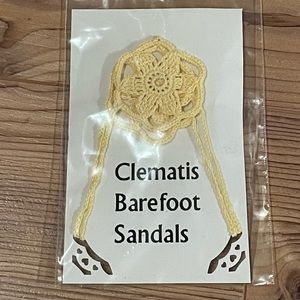🍎BOGO🍎 Handmade Crochet Barefoot Sandals - yellow